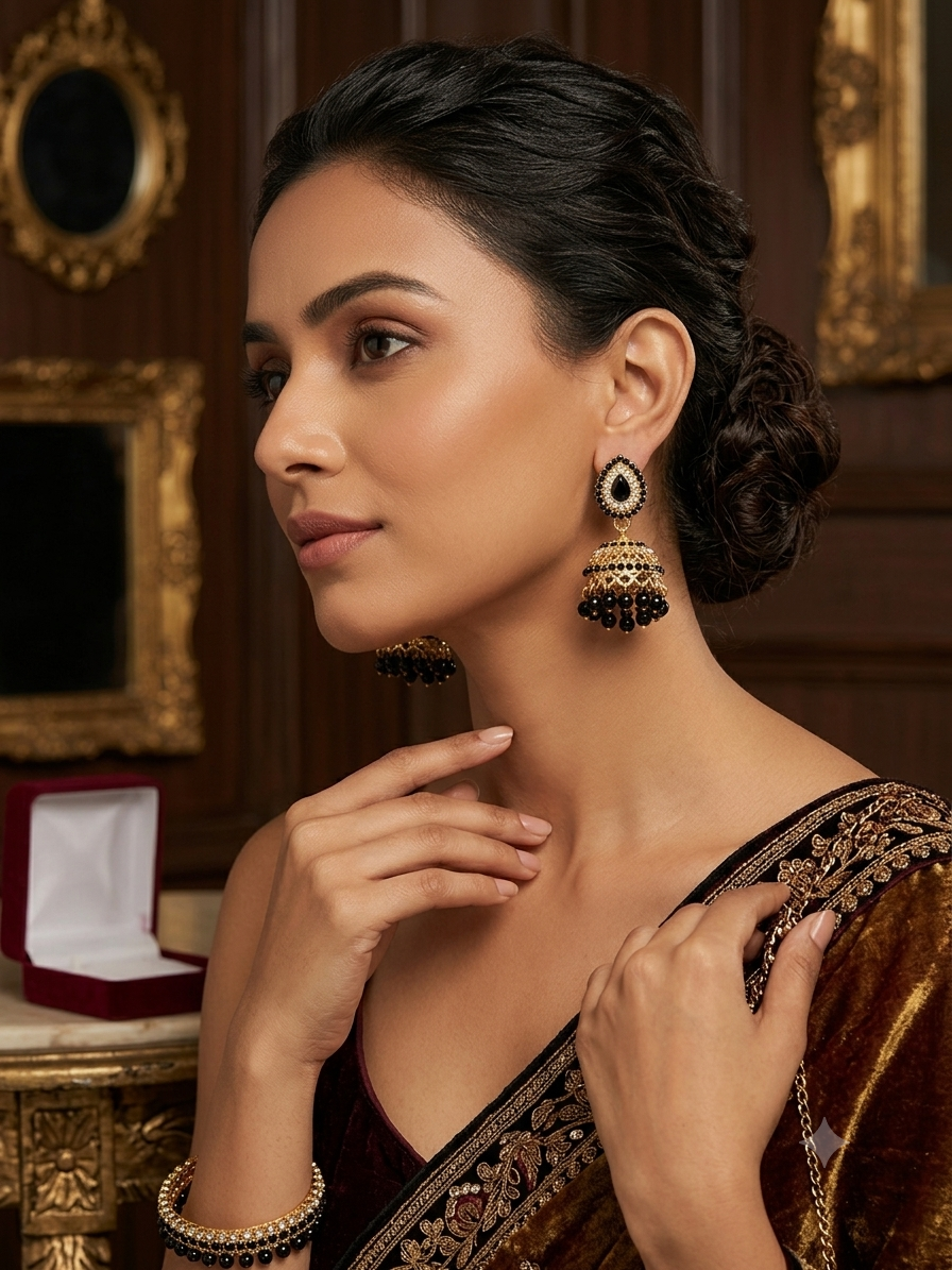 Royal Kundan Jhumka