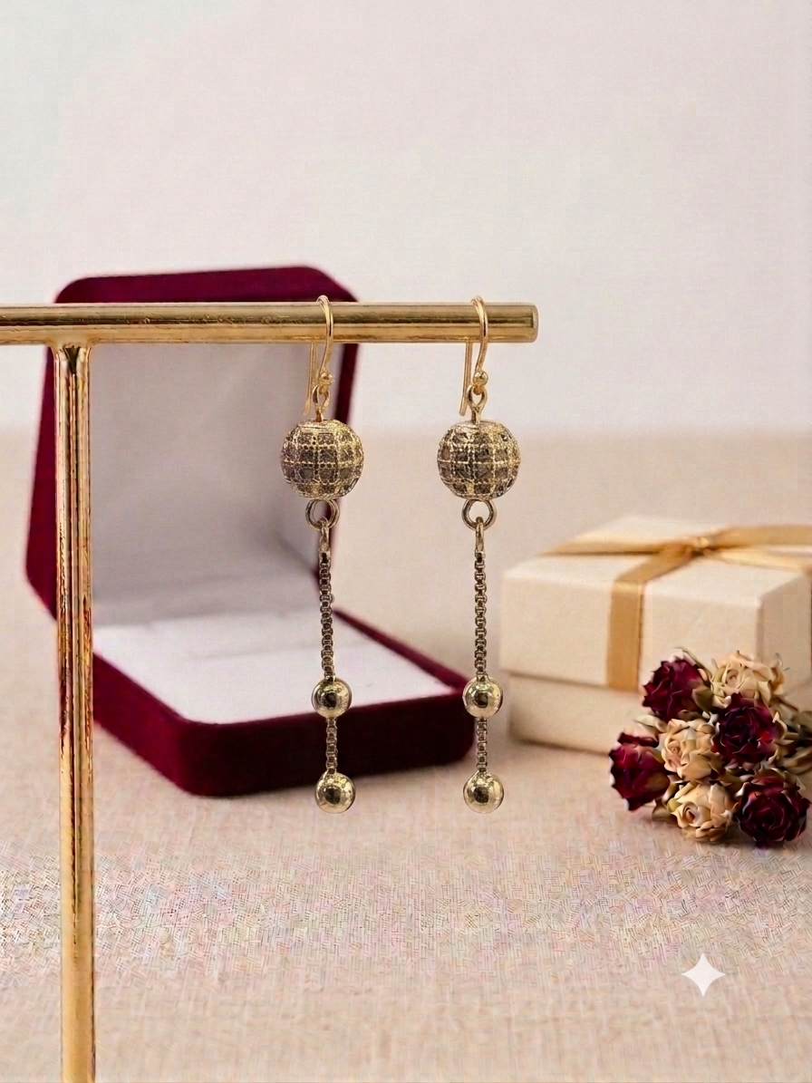 gold-plated earrings