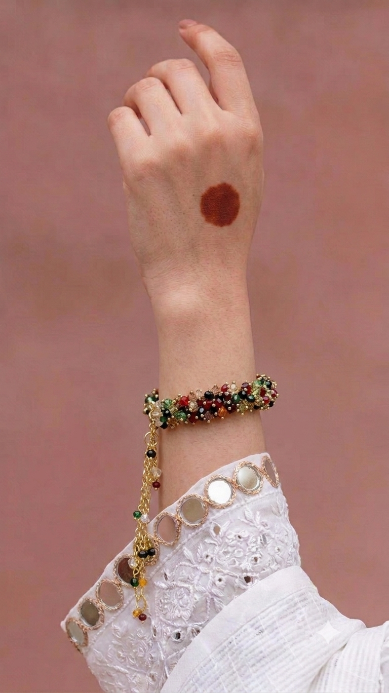 Gulrang Multi-Crystal Beaded Bracelet