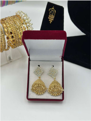 Midnight Velvet Jhumkas