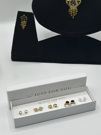 5-Pair Minimal Stud Earings Gift Set