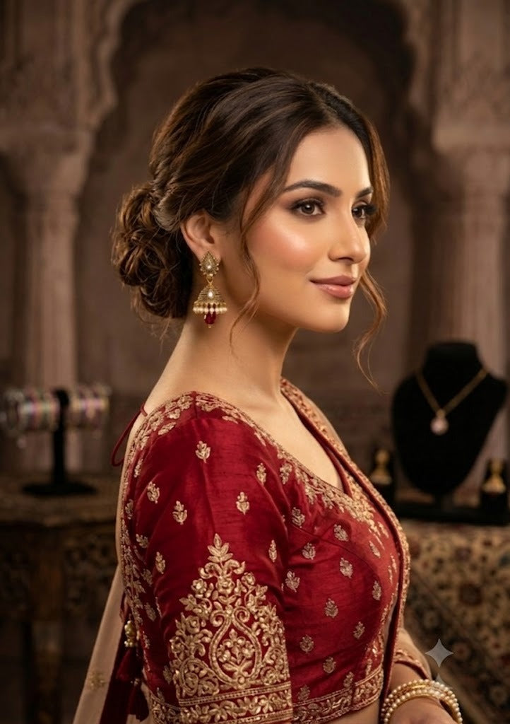 Premium Antique Gold Jhumkas